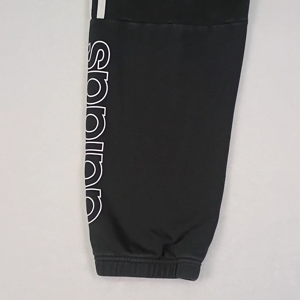 Adidas Mens XL Tapered Cuff 3-Stripes Jogger Sweatpants Pants Black‎ GT9435